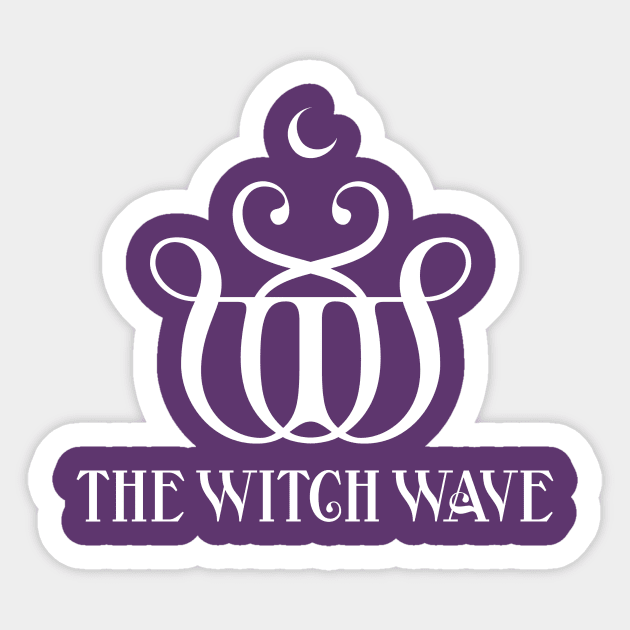 Witch Wave - White Logo + Title Sticker by The Witch Wave